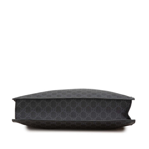 グッチ GGスプリーム トートバッグ ショルダーバッグ 2WAY 495559 ブラック PVC レザー レディース GUCCI 【中古】