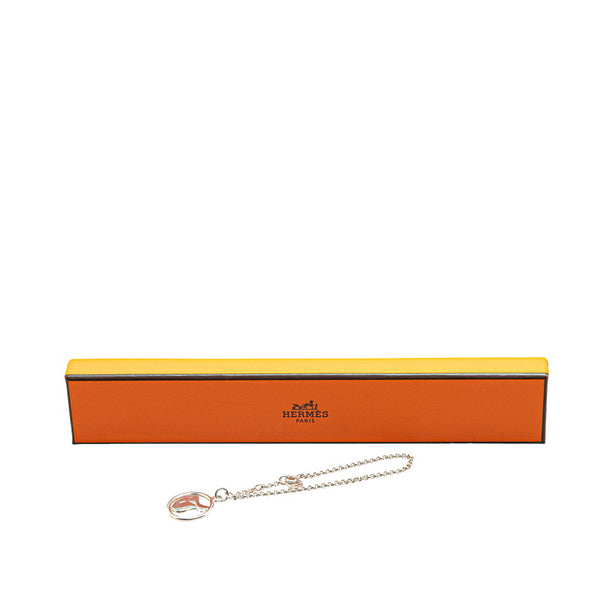 エルメス サドル チェーン ブレスレット SV925 シルバー レディース HERMES 【中古】
