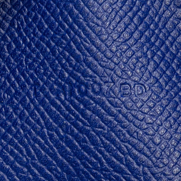 エルメス アザップ ロング ラウンドファスナー 長財布 ブルー ヴォーエプソン レディース HERMES 【中古】