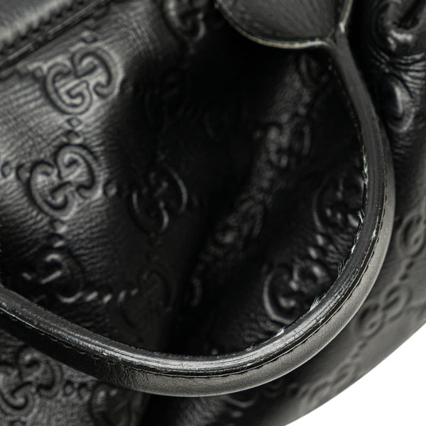 グッチ グッチシマ リュック バックパック 368561 ブラック レザー メンズ GUCCI 【中古】