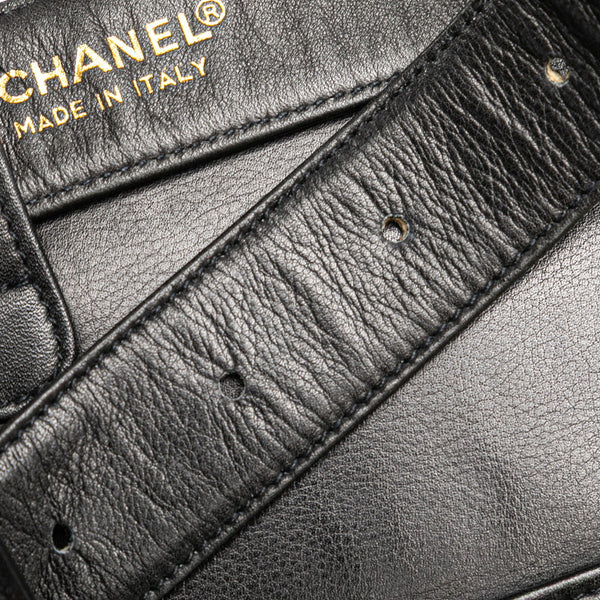 シャネル トリプルココマーク ショルダーバッグ ウエストバッグ 80/32 ブラック レザー レディース CHANEL 【中古】