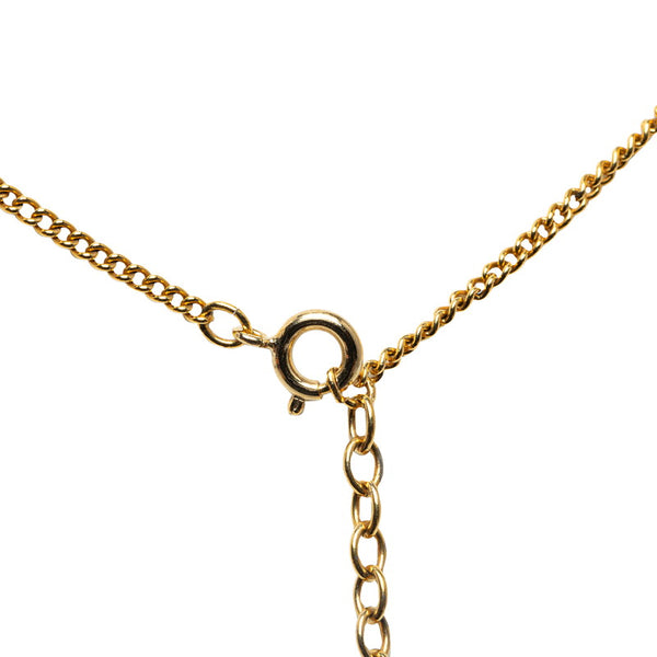 ディオール ロゴ ネックレス ゴールド メッキ レディース Dior 【中古】