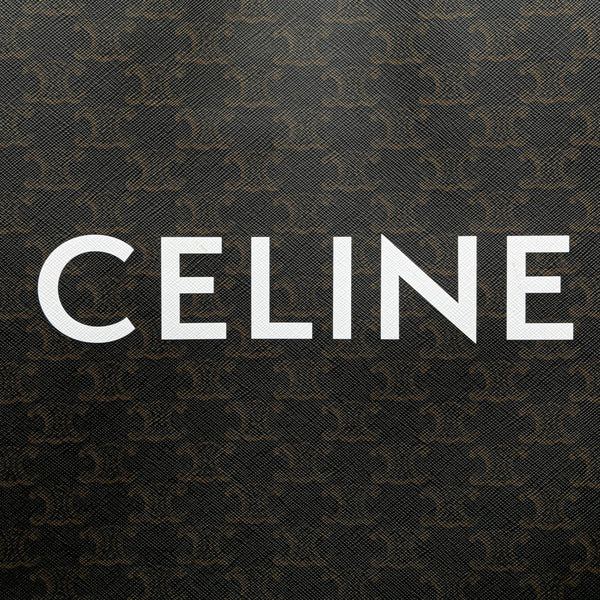 セリーヌ トリオンフ バーティカルカバ ミディアム ハンドバッグ ブラック ブラウン PVC レザー レディース CELINE 【中古】