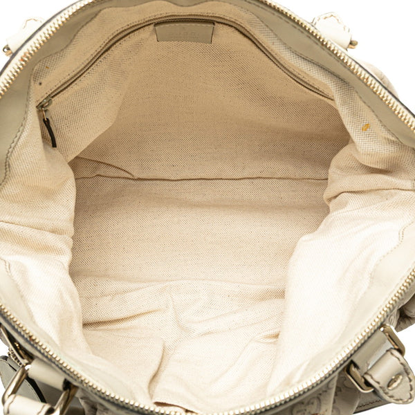 グッチ グッチシマ スーキー ハンドバッグ ショルダーバッグ 2WAY 247902 ホワイト アイボリー レザー レディース GUCCI 【中古】