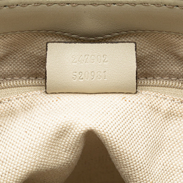 グッチ グッチシマ スーキー ハンドバッグ ショルダーバッグ 2WAY 247902 ホワイト アイボリー レザー レディース GUCCI 【中古】