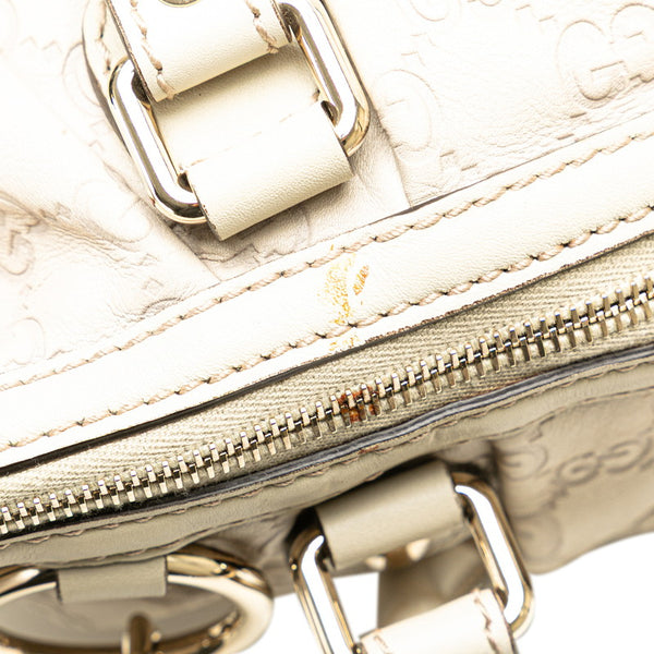 グッチ グッチシマ スーキー ハンドバッグ ショルダーバッグ 2WAY 247902 ホワイト アイボリー レザー レディース GUCCI 【中古】