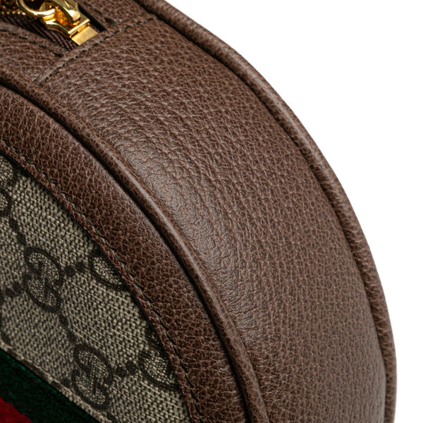 グッチ GGスプリーム オフィディア ポーチ 574841 ブラウン PVC レザー レディース GUCCI 【中古】