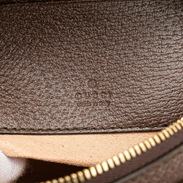 グッチ GGスプリーム オフィディア ポーチ 574841 ブラウン PVC レザー レディース GUCCI 【中古】