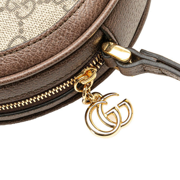 グッチ GGスプリーム オフィディア ポーチ 574841 ブラウン PVC レザー レディース GUCCI 【中古】