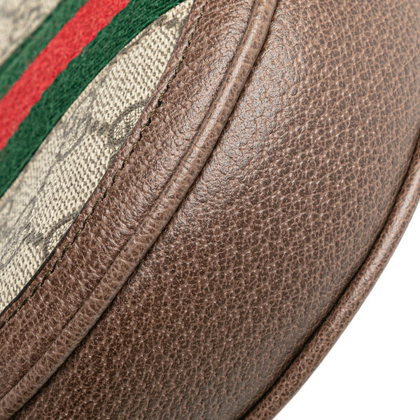 グッチ GGスプリーム オフィディア ポーチ 574841 ブラウン PVC レザー レディース GUCCI 【中古】