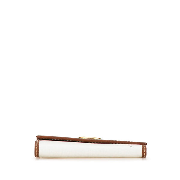 グッチ 6連 キーケース 033 381 0041 ホワイト ブラウン レザー レディース GUCCI 【中古】