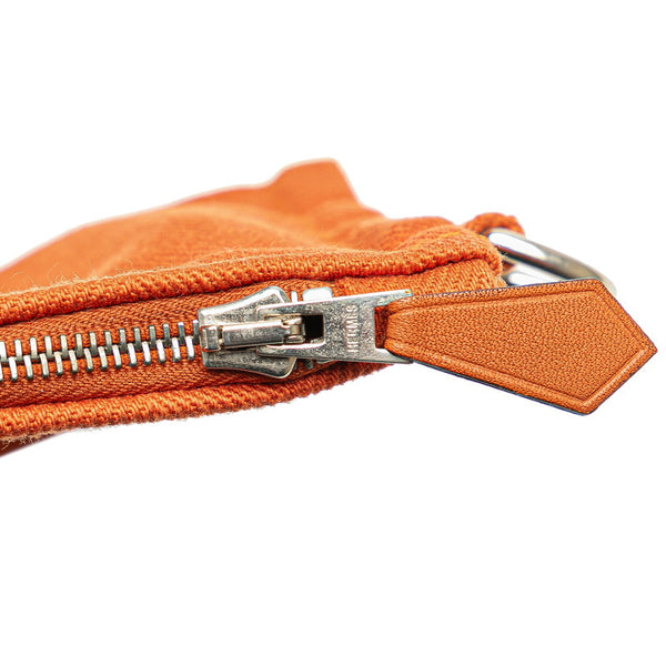 エルメス ヴァルパライソMM ハンドバッグ ポティロン トワルシェブロン レザー レディース HERMES 【中古】