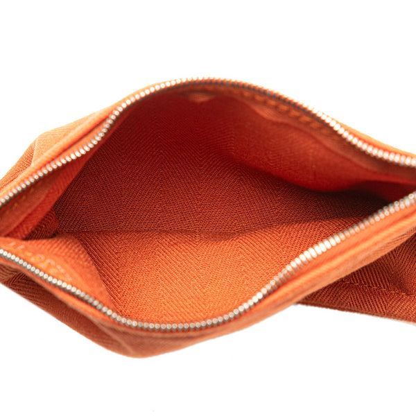 エルメス ヴァルパライソMM ハンドバッグ ポティロン トワルシェブロン レザー レディース HERMES 【中古】