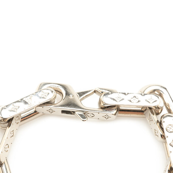 ルイ ヴィトン ブレスレット チェーン モノグラム ブレスレット #M M64223 シルバー メタル メンズ LOUIS VUITTON 【中古】