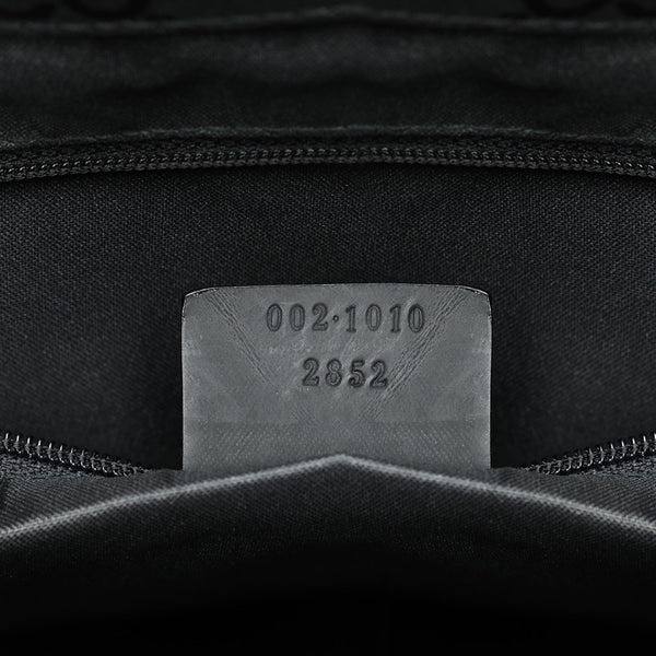 グッチ GGナイロン バンブー ハンドバッグ トートバッグ 002 1010 ブラック ナイロン レザー レディース GUCCI 【中古】