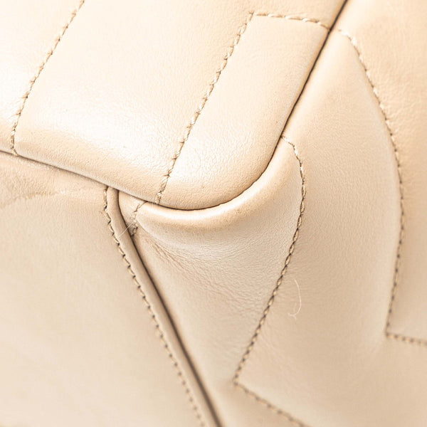 サンローラン ルル ボーリング ショルダーバッグ 454317 ベージュ レザー レディース SAINT LAURENT 【中古】