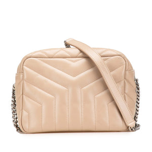 サンローラン ルル ボーリング ショルダーバッグ 454317 ベージュ レザー レディース SAINT LAURENT 【中古】