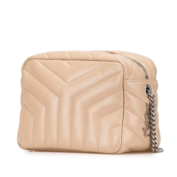 サンローラン ルル ボーリング ショルダーバッグ 454317 ベージュ レザー レディース SAINT LAURENT 【中古】