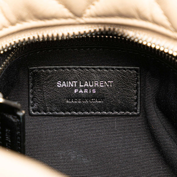 サンローラン ルル ボーリング ショルダーバッグ 454317 ベージュ レザー レディース SAINT LAURENT 【中古】