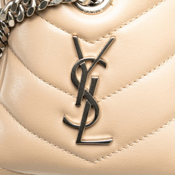 サンローラン ルル ボーリング ショルダーバッグ 454317 ベージュ レザー レディース SAINT LAURENT 【中古】