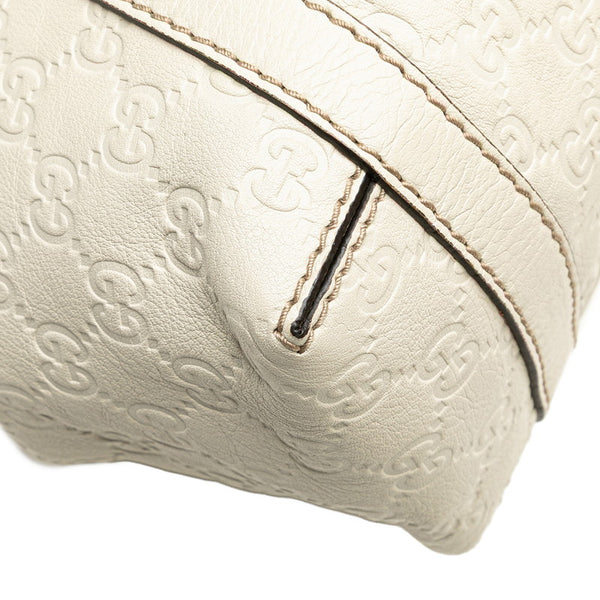 グッチ グッチシマ ハンドバッグ トートバッグ 233610 ホワイト レザー レディース GUCCI 【中古】