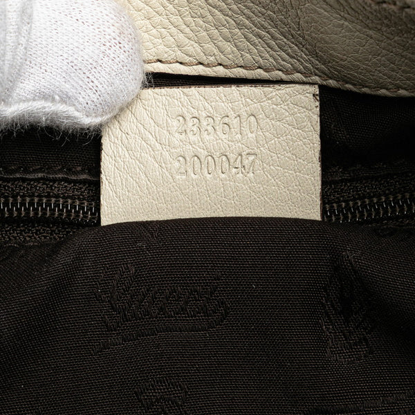 グッチ グッチシマ ハンドバッグ トートバッグ 233610 ホワイト レザー レディース GUCCI 【中古】