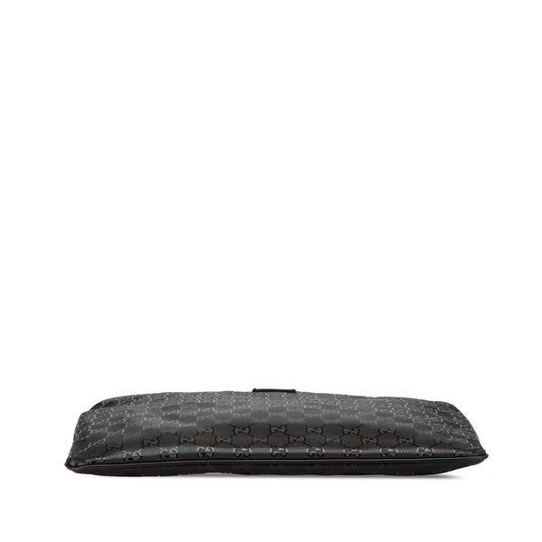 グッチ GGインプリメ 斜め掛け ショルダーバッグ 201446 ブラック PVC レザー レディース GUCCI 【中古】