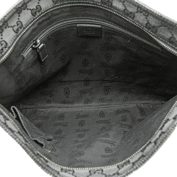 グッチ GGインプリメ 斜め掛け ショルダーバッグ 201446 ブラック PVC レザー レディース GUCCI 【中古】