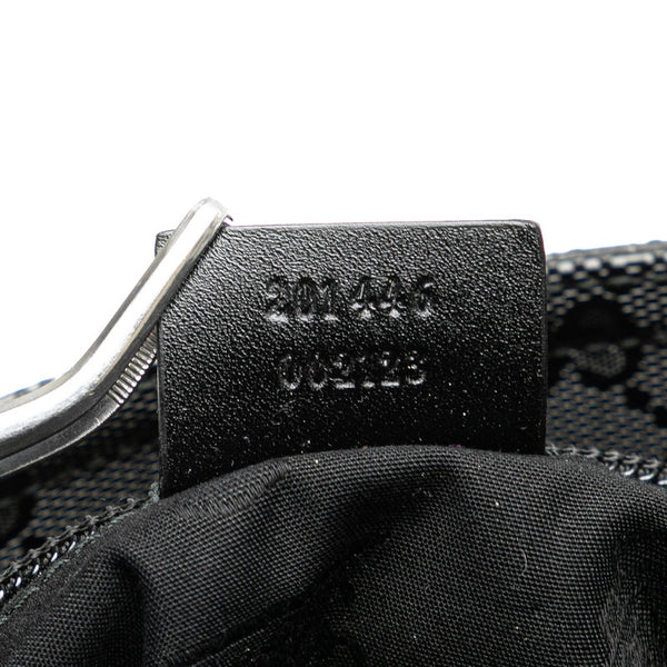 グッチ GGインプリメ 斜め掛け ショルダーバッグ 201446 ブラック PVC レザー レディース GUCCI 【中古】