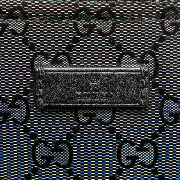 グッチ GGインプリメ 斜め掛け ショルダーバッグ 201446 ブラック PVC レザー レディース GUCCI 【中古】