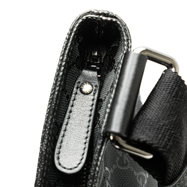 グッチ GGインプリメ 斜め掛け ショルダーバッグ 201446 ブラック PVC レザー レディース GUCCI 【中古】