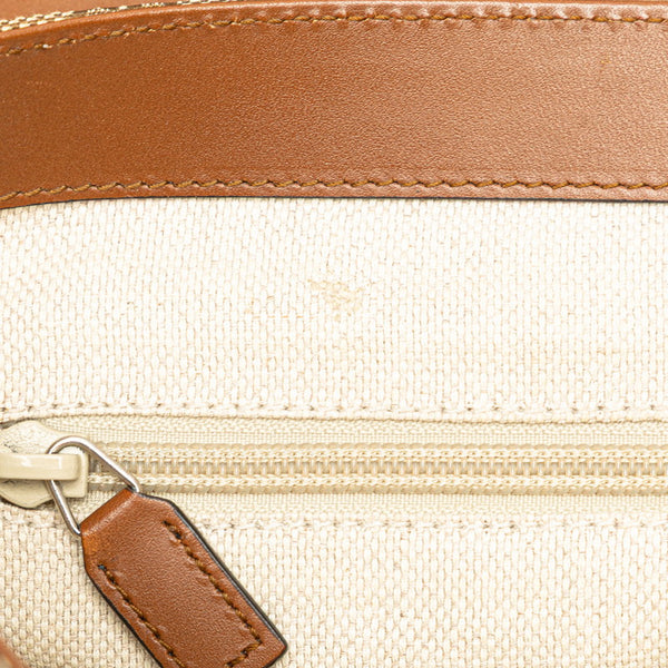 グッチ GGキャンバス ショルダーバッグ 353401 ベージュ ブラウン キャンバス レザー レディース GUCCI 【中古】