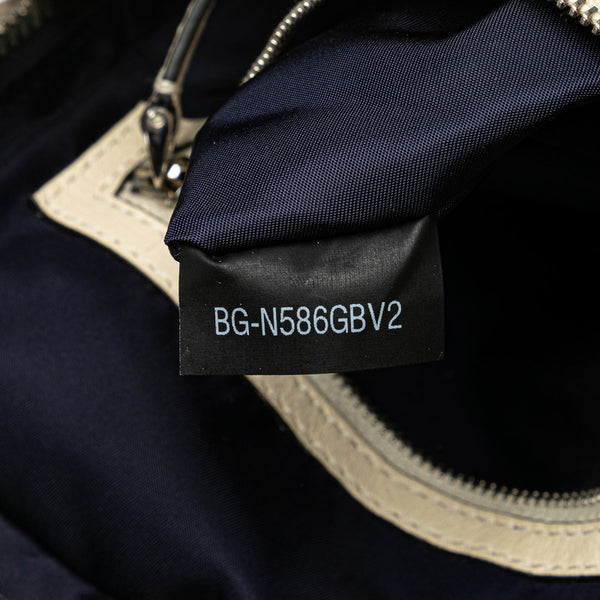 ヴァレンチノ カモフラ 迷彩 スタッズ 斜め掛け ショルダーバッグ ネイビー ブラック  ナイロン メンズ Valentino 【中古】