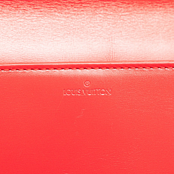 ルイ ヴィトン オペラ エーゲ クラッチバッグ M63967 レッド レザー レディース LOUIS VUITTON 【中古】