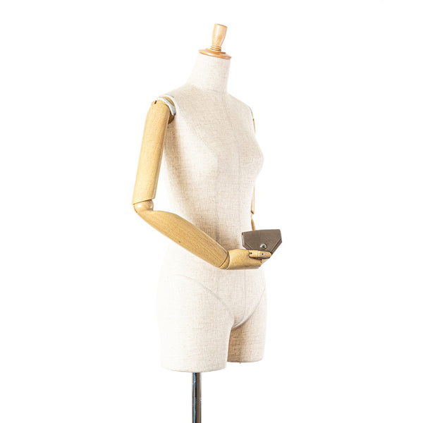 エルメス ルヴァンキャトル コインケース 小銭入れ ケブラチョ ブラウン ピンク シェーブル レディース HERMES 【中古】