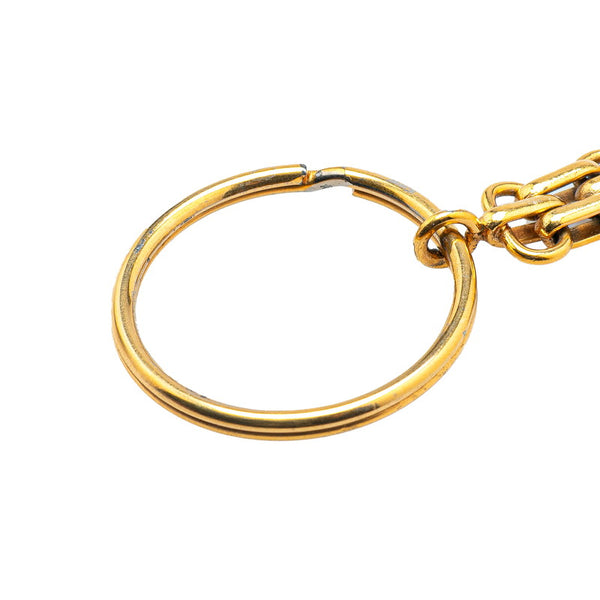 シャネル ココマーク マトラッセ キーホルダー ゴールド メッキ レディース CHANEL 【中古】