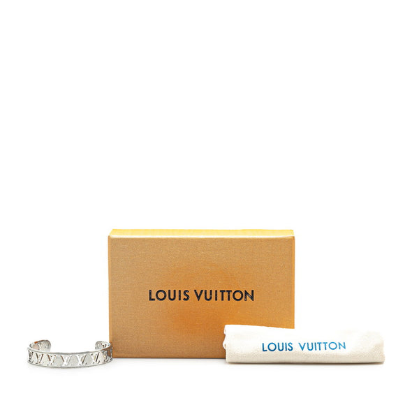 ルイ ヴィトン ジョンク マルチ LV オープン バングル ブレスレット #M M63651 シルバー メタル レディース LOUIS VUITTON 【中古】