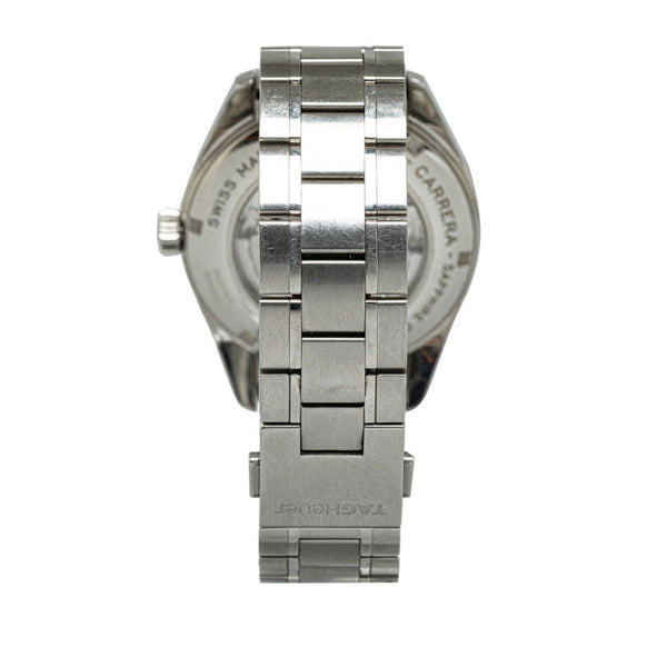 タグホイヤー カレラ ツインタイム 腕時計 WV2116-0 自動巻き ホワイト文字盤 ステンレススチール メンズ TAG HEUER 【中古】