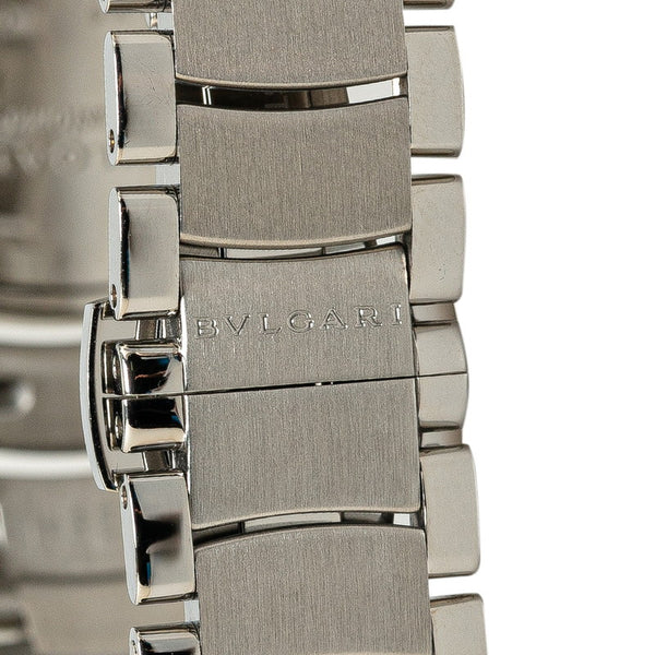 ブルガリ アショーマ 腕時計 AA26S クオーツ ホワイト文字盤 ステンレススチール レディース BVLGARI 【中古】