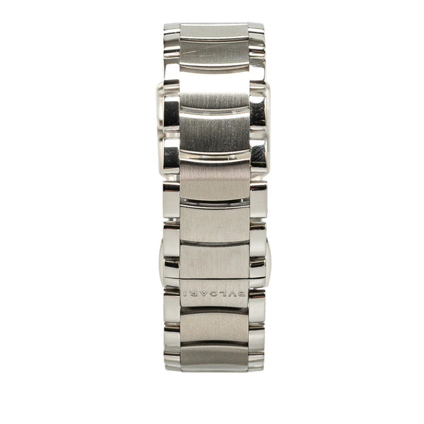 ブルガリ アショーマ 腕時計 AA26S クオーツ ホワイト文字盤 ステンレススチール レディース BVLGARI 【中古】