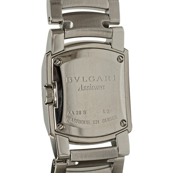 ブルガリ アショーマ 腕時計 AA26S クオーツ ホワイト文字盤 ステンレススチール レディース BVLGARI 【中古】