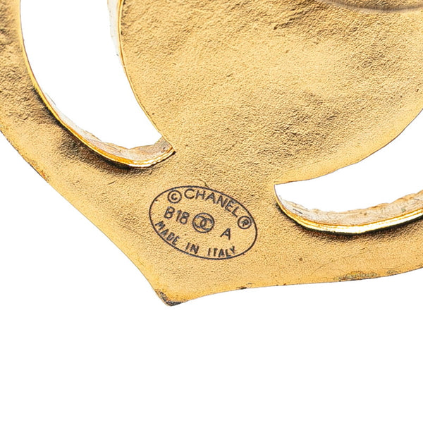 シャネル アンカー モチーフ ココマーク ピアス ゴールド メッキ レディース CHANEL 【中古】