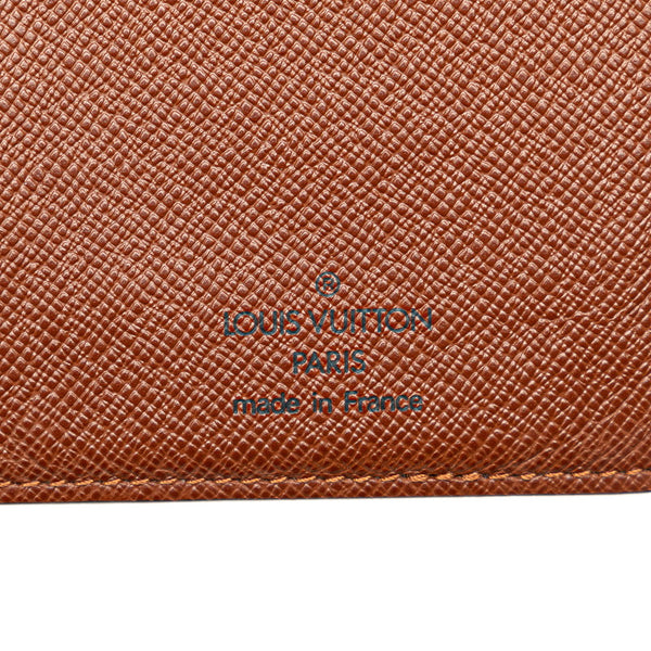 ルイ ヴィトン モノグラム ポルト カルト クレディ 二つ折り財布 M60825 ブラウン PVC レディース LOUIS VUITTON 【中古】