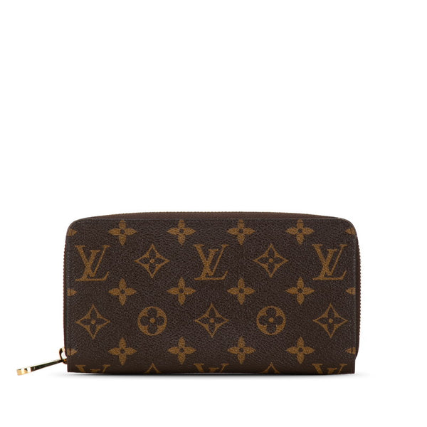 ルイ ヴィトン モノグラム ジッピーウォレット ラウンドファスナー 長財布 M41895 ブラウン PVC レディース LOUIS VUITTON 【中古】