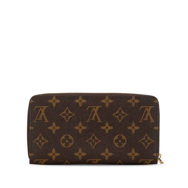 ルイ ヴィトン モノグラム ジッピーウォレット ラウンドファスナー 長財布 M41895 ブラウン PVC レディース LOUIS VUITTON 【中古】