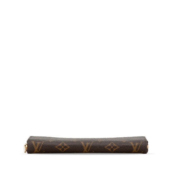 ルイ ヴィトン モノグラム ジッピーウォレット ラウンドファスナー 長財布 M41895 ブラウン PVC レディース LOUIS VUITTON 【中古】