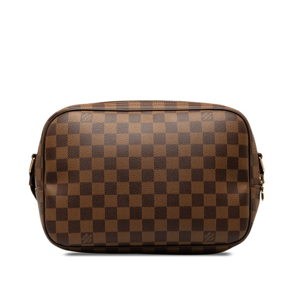 ルイ ヴィトン ダミエ リポーターPM 斜め掛け ショルダーバッグ N45253 ブラウン PVC レザー レディース LOUIS VUITTON 【中古】