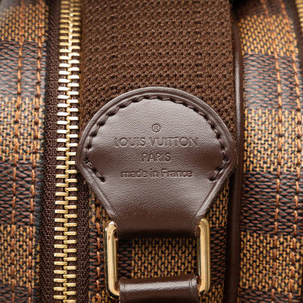 ルイ ヴィトン ダミエ リポーターPM 斜め掛け ショルダーバッグ N45253 ブラウン PVC レザー レディース LOUIS VUITTON 【中古】