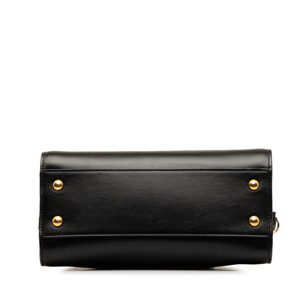 サンローラン モノグラム ベイビーカバス  ハンドバッグ ショルダーバッグ 2WAY 568853 ブラック レザー レディース SAINT LAURENT 【中古】