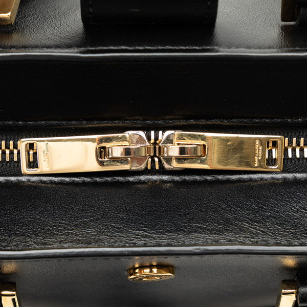 サンローラン モノグラム ベイビーカバス  ハンドバッグ ショルダーバッグ 2WAY 568853 ブラック レザー レディース SAINT LAURENT 【中古】